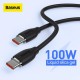 100W USB-C to USB-C Cable PD3.0 Power Delivery QC4.0 Fast Charging Data Transmission Cable 1.2m DOOGEE OnePlus Xiaomi Redmi Samsung