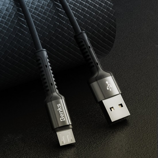 2A Woven Cloth Nylon Braided Type-C Micro USB Fast Charging Data Cable 1.2M for Samsung S20 HUAWEI K30
