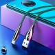 3A LED Magnetic Night Light Nylon 1.2M Fast Charging Type-C Micro USB Data Cable for Samsung S10+ Mi8 Note8 HUAWEI P30Pro