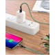 3A LED Magnetic Night Light Nylon 1.2M Fast Charging Type-C Micro USB Data Cable for Samsung S10+ Mi8 Note8 HUAWEI P30Pro