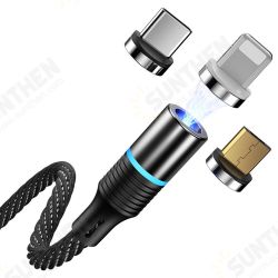 3A TypeC Micro USB LED Indicator Fast Charging Data Cable For Huawei P30 Pro Mate 30 9 Pro 7A 6Pro OUKITEL Y4800 S10+