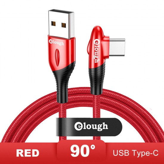 90° Elbow USB-C/Apple Port to USB-A Cable Fast Charging Data Transmission Cable 1m/2m For iPhone 13 Pro Max Samsung Galaxy Note 20 Xiaomi12