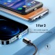 Magnetic USB-C/Apple Port/Micro USB Plug to USB-A Cable Fast Charging Data Transmission Cable 1m/2m For iPhone 13 Pro Max Samsung For Xiaomi 12
