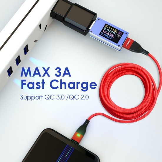 3A Magnetic Data Cable USB Type-C Micro USB Fast Charging Cord for Samsung Galaxy Note S20 ultra Huawei P40 Pro OnePlus 8Pro OnePlus 8T