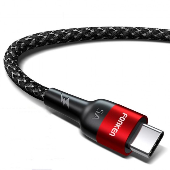 40W 5A Type C Super Charging Data Cable For Huawei P30 Mate 20 Pro Mi9 9Pro S10+ Note10