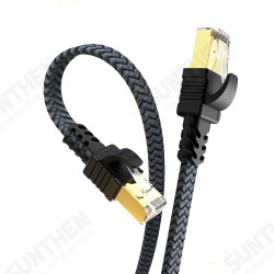 Ethernet Cable Cat 7 Flat High Speed Nylon LAN Network Patch Cable RJ45 Network Cable Ethernet Cable Cat 7 Flat High Speed Nylon LAN Network Patch Cable RJ45 Network Cable