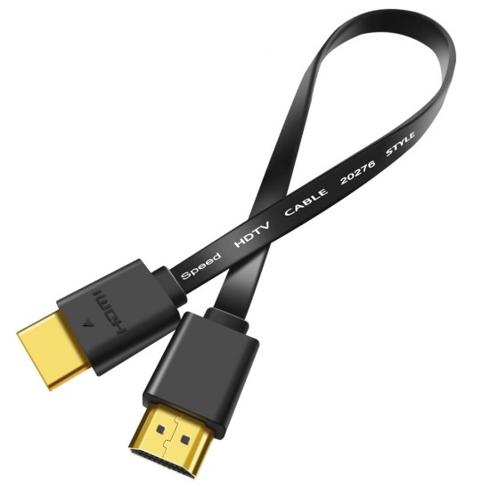 HDMI Cable 1080P Male to Male V1.4 Flat Adapter Cable for HDMI Splitter HDTV PC DVD Projector