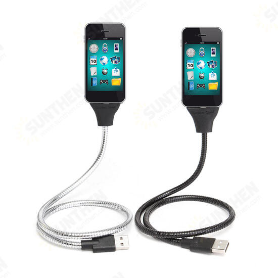 Flexible Micro USB Charger Sync Data Cable Holder Dock Stand For Mobile Phone