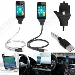 Flexible Micro USB Charger Sync Data Cable Holder Dock Stand For Mobile Phone Flexible Micro USB Charger Sync Data Cable Holder Dock Stand For Mobile Phone