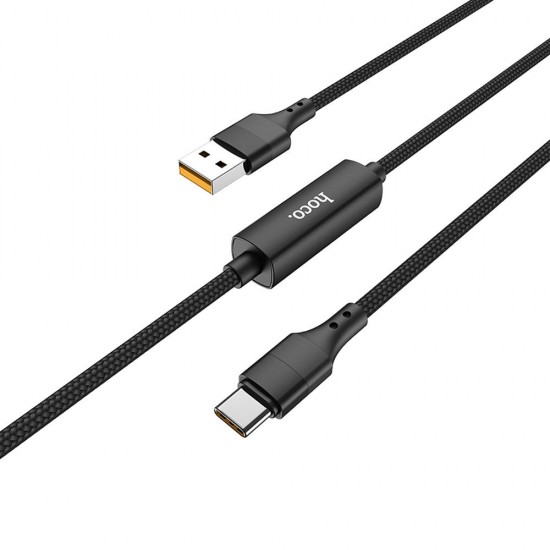 3A Type C Micro USB LED Display Timing Control Fast Charging Data Cable For Huawei P30 Pro Mate 30 Mi9 9Pro S10+ Note 10