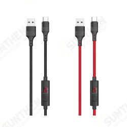 3A Type C Micro USB LED Display Timing Control Fast Charging Data Cable For Huawei P30 Pro Mate 30 Mi9 9Pro S10+ Note 10