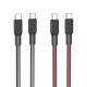 X69 60W USB-C to USB-C Cable PD3.0 Power Delivery QC4.0 Fast Charging Data Transmission Cable 1m DOOGEE OnePlusXiaomi