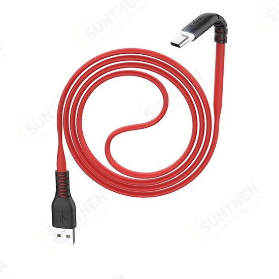 X44 2.4A Type C Light Indicated Fast Charging Data Cable For Huawei P30 Pro Mate 30 Xiaomi Mi10 Redmi K30 Poco X2 S20 5G