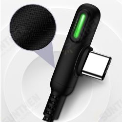 2.4A Type-C LED Indicator Fast Charging Data Cable For Huawei P30 Mate 20Pro Mi8 Mi9 S10 S10+