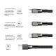 3In1 USB To USB-C/Micro USB/Apple Port Cable Fast Charging Data Transmission Cable 1.3m Samsung Galaxy Note S21 5G For iPhone 13 Pro Max Xiaomi 12