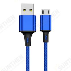 Nylon Braid Fast Charging Micro USB Data Cable for Huawei Samsung