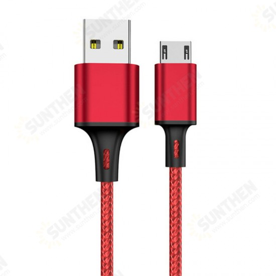 Nylon Braid Fast Charging Micro USB Data Cable for Huawei Samsung