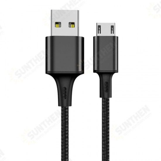 Nylon Braid Fast Charging Micro USB Data Cable for Huawei Samsung