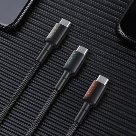 3A 60W Type C to Type C PD QC3.0 Fast Charging Data Cable For MI8 MI9 Oneplus 7 Pro Pocophone F1 Note 10 5G+
