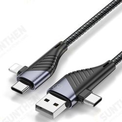PD 65W 4 In 1 Zinc Alloy QC3.0 Usb 22.5W Data Cable Fast Charging Cable For iPhone OPPO HUAWEI XIAOMI ONEPLUS PD 65W 4 In 1 Zinc Alloy QC3.0 Usb 22.5W Data Cable Fast Charging Cable For iPhone OPPO HUAWEI XIAOMI ONEPLUS
