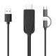 LD25-B 2 in 1 Cable Adapter Type-C / Micro USB to HDMI Data Cable for TV Projector Mobile Phone