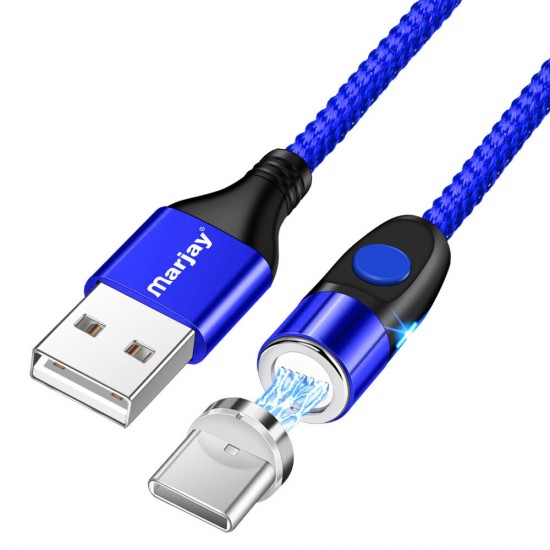 3A 3in1 Magnetic Data Cable USB Type-C Micro USB LED Indicator Fast Charging Line For Mi10 Note 9S UMIDIGI A7 Pro ELEPHONE E10 DOOGEE ASUS ZenFone