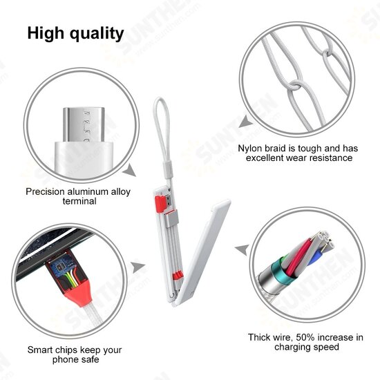 3 in 1 Moonlight Treasure Micro USB Type-C Magic Box Data Cable for iPhone 12 Pro Max for Samsung Galaxy Note S20 ultra Huawei Mate40 OPPO VIVO 3 in 1 Moonlight Treasure Micro USB Type-C Magic Box Data Cable for iPhone 12 Pro Max for Samsung Galaxy Note S20 ultra Huawei Mate40 OPPO VIVO