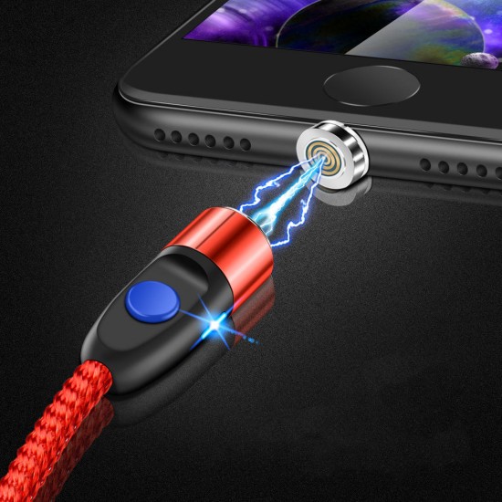 3A Micro LED Magnetic Fast Charging Data Cable For Oneplus 7 HUAWEI P30 MI9 S10 S10+
