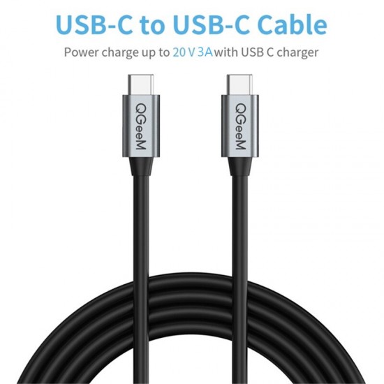 USB 3.1 Type C to USB C Data Cable Gen2 PD 60W USB-C to USB C Fast Charging For Huawei P30 P40 Pro Mate 40 Pro OnePlus 8T