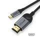 USB-C to 4K HDMI Adapter Cable 4K@30HZ HD Video Output Display 6.6ft/1.8m Samsung Tab S7 Huawei P40 For iPad MacBook