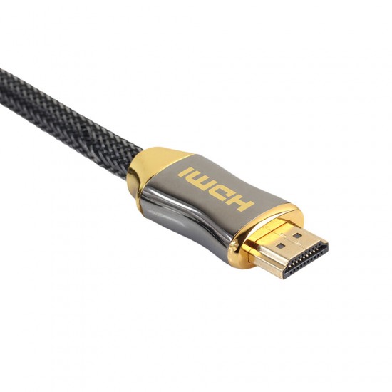 Zinc Alloy 4K V2.0 HDMI Compatible to HDMI Compatible Braid Cable HD for TV LCD Notebook Projector Computer