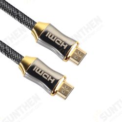 Zinc Alloy 4K V2.0 HDMI Compatible to HDMI Compatible Braid Cable HD for TV LCD Notebook Projector Computer Zinc Alloy 4K V2.0 HDMI Compatible to HDMI Compatible Braid Cable HD for TV LCD Notebook Projector Computer