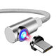 2.4A Micro USB 360 Degree Elbow Magnetic LED Indicator Fast Charging Data Cable For HUAWEI OPPO VIVO