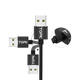 2.4A Micro USB 360 Degree Elbow Magnetic LED Indicator Fast Charging Data Cable For HUAWEI OPPO VIVO