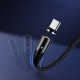 5A Micro USB Type C LED Indicator Light Magnetic Fast Charging Data Cable For Huawei P30 Mate 30 9 Pro 7A 6Pro OUKITEL Y4800