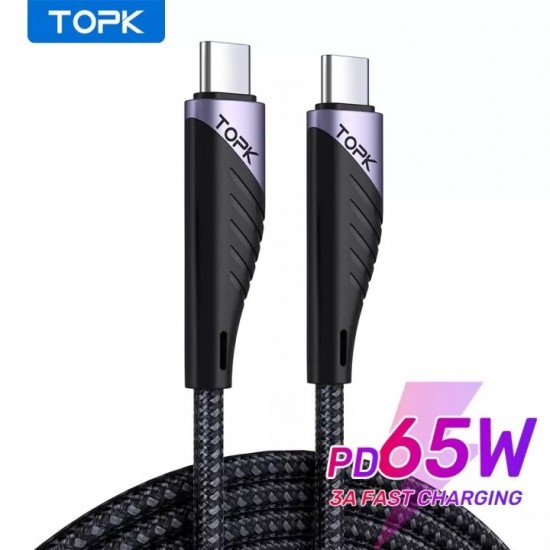 AP74 65W PD Type-C to Type-C Cable Fast Charging Data Transmission Data Cable for Samsung Galaxy S21 Note S20 ultra Huawei Mate40 P50 OnePlus 9 Pro