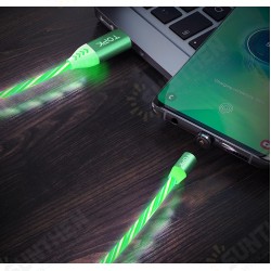 Flow Glow Magnetic Micro USB Data Cable for HUAWEI OPPO VIVO