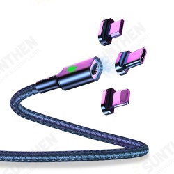 T03 3A LED Magnetic Nylon Braided Type-C Micro USB Data Cable for Samsung S10 HUAWEI 9T K30 T03 3A LED Magnetic Nylon Braided Type-C Micro USB Data Cable for Samsung S10 HUAWEI 9T K30