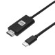 Type-C to HDMI Switcher USB Male to 1080P Protable HDMI HDTV Data Cable for Type-C Smartphone