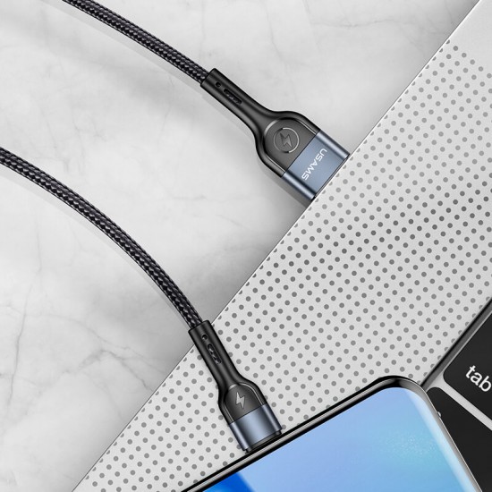 U55 Aluminum Alloy Braided Type-C Micro USB Data Cable for Samsung Galaxy Note S20 ultra S21 Huawei Mate40 OnePlus 8 Pro OPPO VIVO
