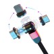 2.4A 2in1 LED 540° Magnetic Dual Position Game Quick Charge Data Cable for Samsung S10+ Note8 HUAWEI