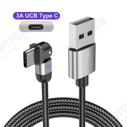 3A USB Type C Data Cable 180° Rotate LED Indicator Fast Charging For Huawei P30 P40 Pro Mi10 OnePlus 8Pro 3A USB Type C Data Cable 180° Rotate LED Indicator Fast Charging For Huawei P30 P40 Pro Mi10 OnePlus 8Pro