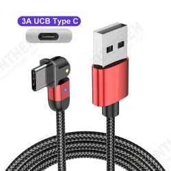 3A USB Type C Data Cable 180° Rotate LED Indicator Fast Charging For Huawei P30 P40 Pro Mi10 OnePlus 8Pro 3A USB Type C Data Cable 180° Rotate LED Indicator Fast Charging For Huawei P30 P40 Pro Mi10 OnePlus 8Pro