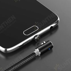 LED 90 Degree Rotatable Magnetic 2.4A Light Indicator Nylon 1M Type-C Fast Charging Data Cable for Samsung S10+ 9T Note8 HUAWEI P30Pro LED 90 Degree Rotatable Magnetic 2.4A Light Indicator Nylon 1M Type-C Fast Charging Data Cable for Samsung S10+ 9T Note8 HUAWEI P30Pro