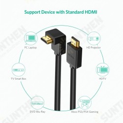 270-Degree Angled 4K HDMI Cable for PC/Laptop/HD Projector/HDTV/TV Smart Box 270-Degree Angled 4K HDMI Cable for PC/Laptop/HD Projector/HDTV/TV Smart Box