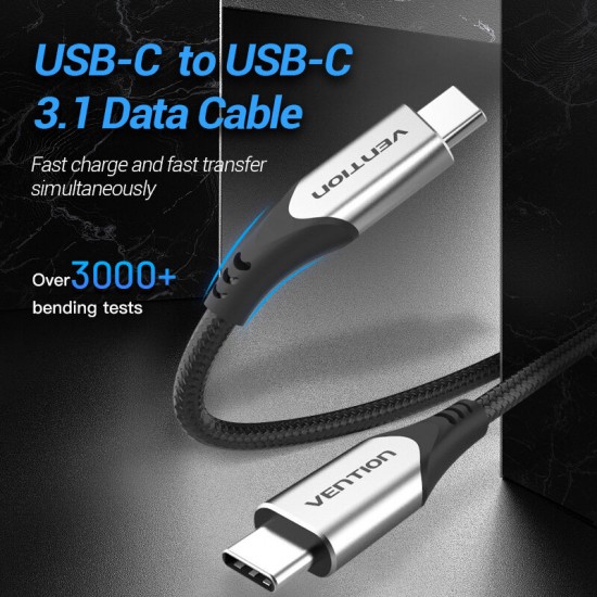 USB Type C to USB C Data Cable PD 60W Male to Male Fast Charging For Huawei P30 P40 Pro MI10 POCO X3 OnePlus 8Pro