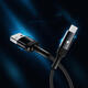 CA28 LED Smart Power Off USB Type C Cable Fast Charging Data Cable For Samsung S10 S9 Huawei LG CA28 LED Smart Power Off USB Type C Cable Fast Charging Data Cable For Samsung S10 S9 Huawei LG