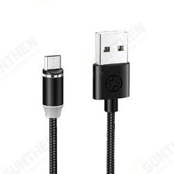LED 2.4A Magnetic Round Rotate Type-C Micro USB Data Cable 1.2M for Samsung S10 K30 LG HUAWEI LED 2.4A Magnetic Round Rotate Type-C Micro USB Data Cable 1.2M for Samsung S10 K30 LG HUAWEI