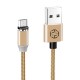 LED 2.4A Magnetic Round Rotate Type-C Micro USB Data Cable 1.2M for Samsung S10 K30 LG HUAWEI