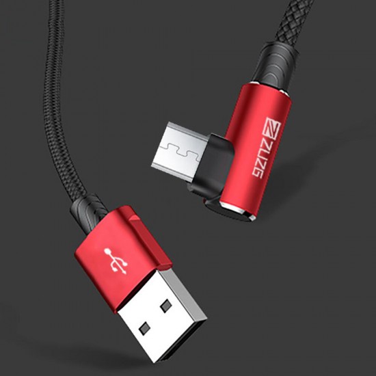 2.4A Micro USB Type C Fast Charging Data Cable For Huawei P30 Pro P40 Mate 30 Mi10 5G S20 Oneplus 7T Pro - 2M